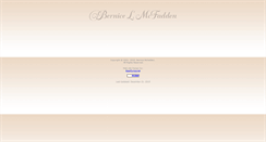 Desktop Screenshot of bernicemcfadden.com
